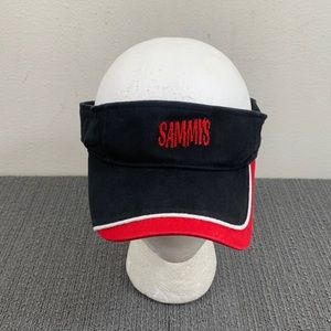 Sammy's Visor Unisex OSFM Black Red White Strapback Cap OTTO 60-479
